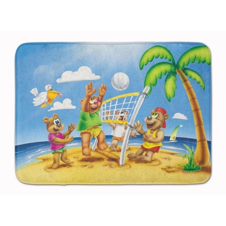 Carolines Treasures Bears Playing Volleyball Machine Washable Memory Foam Mat APH0373RUG
